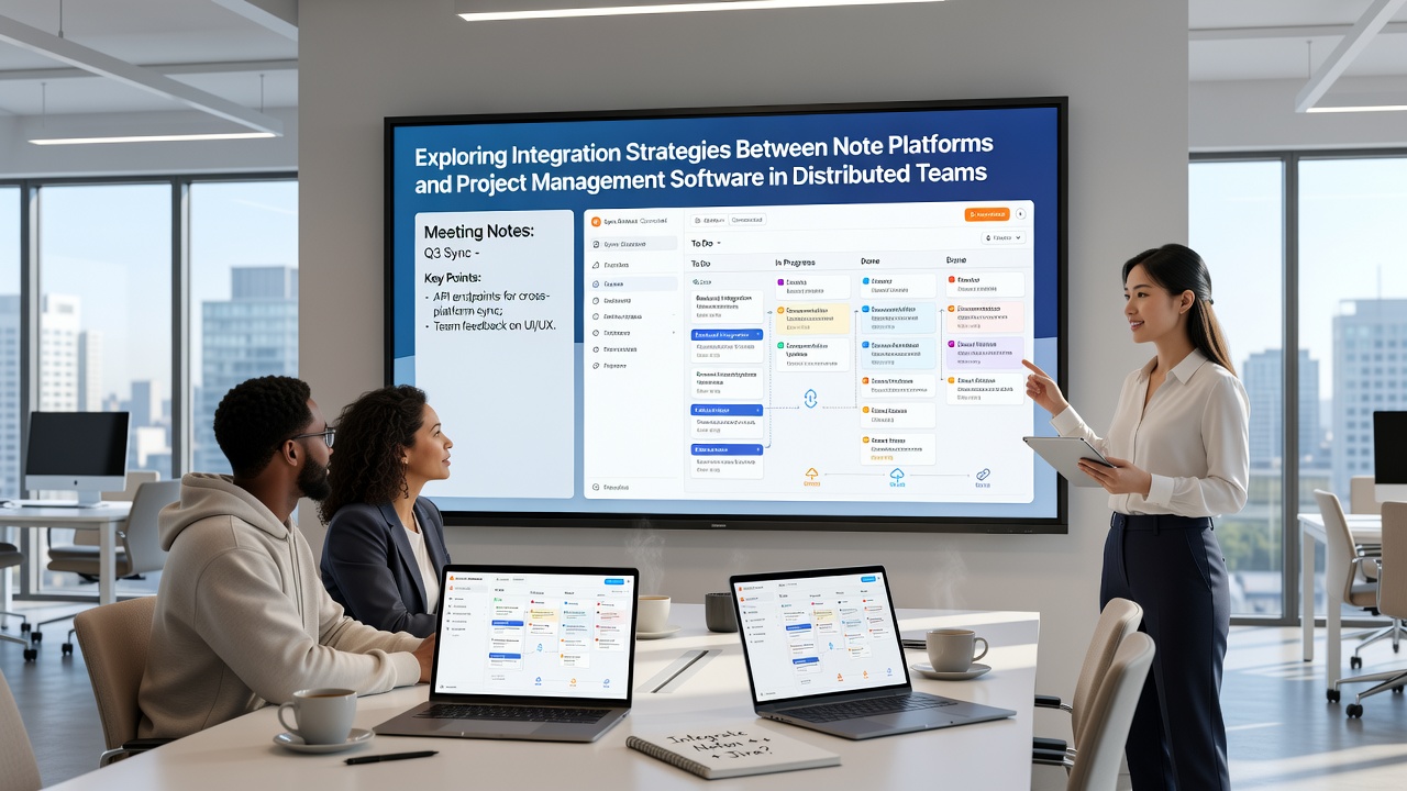 Exploring Integration Strategies Between Note Platforms and Project Management Software in Distributed Teams